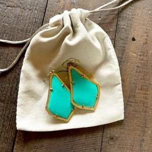 Long retired Kendra Scott Alexandra earrings are beautiful in turquoise.